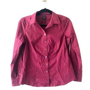 Talbots Tartan Plaid Button Up Shirt